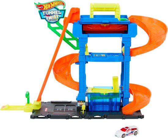 Hot Wheels City Tunnel Twist Car Wash - Racebaan van Merkloos — afbeelding 5