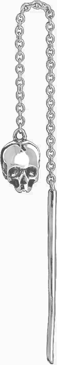 Flibustier Paris Skull and Bones Oorbellen in Zilver