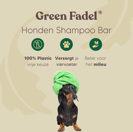 Green Fadel Honden Shampoo Bar - 80 g - Green Fadel