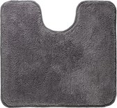 Sealskin Angora Tapis de contour WC - 55x60 cm - Polyester - Gris foncé