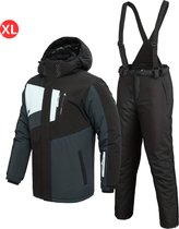 Livano Skipak - SkiBroek - Skijas - Ski Suit - Wintersport - Heren - 2-Delig - Zwart - Maat XL