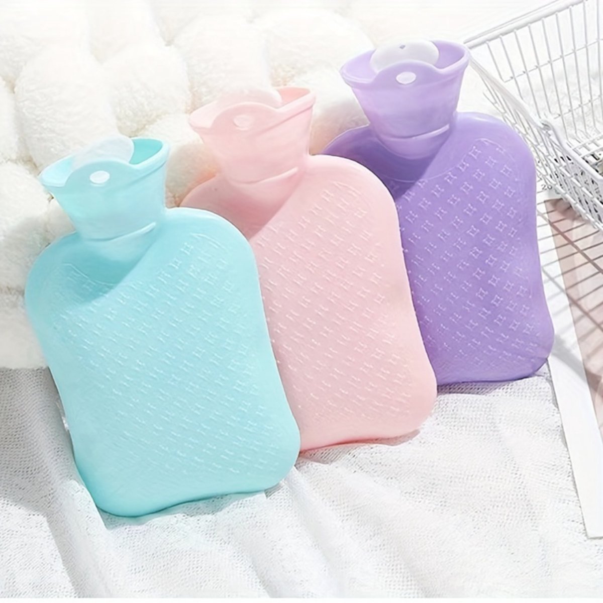 Livano Warmwaterzak - Warmtekussen - Warmwaterkruik - Warmtekruik - Knuffel - Kruik - Bag - Met Hoes - Roze - 500ML – foto 5