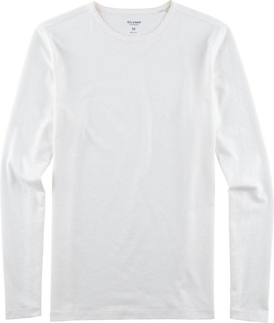 OLYMP Casual modern fit T-shirt - gebroken wit - Maat: L