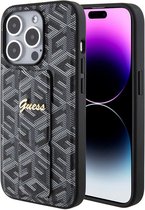 Guess G-Cube Grip Back Case - Geschikt voor Apple iPhone 15 Pro (6.1") - Zwart