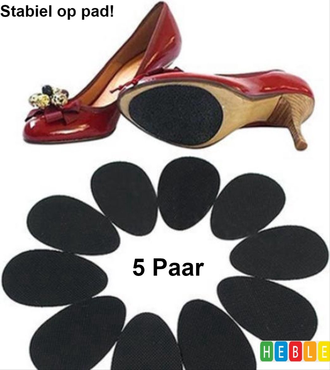 6 stuks antislip schoenzolen, inlegzolen, rubberen zolen om op te plakken, schoenenzool, zelfklevend, geschikt voor schoenzolen, reparatie zwart