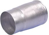 Burgerhout Aluminium verloopstuk NEN 7203 150x180mm