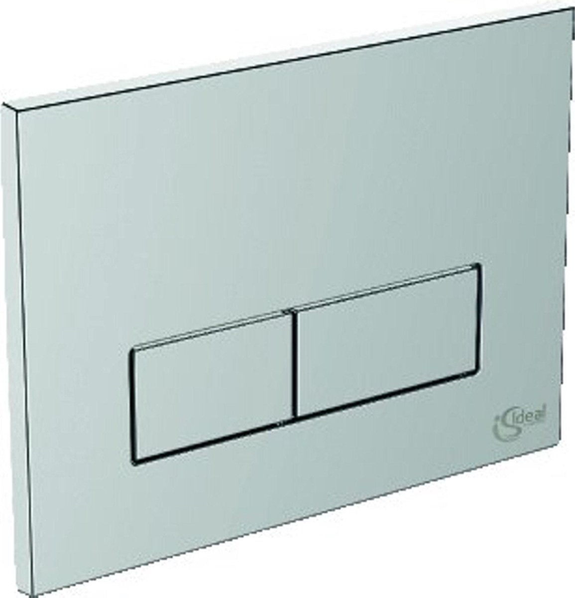 Ideal standard bedieningsplaat 23x17cm tweeknops chroom