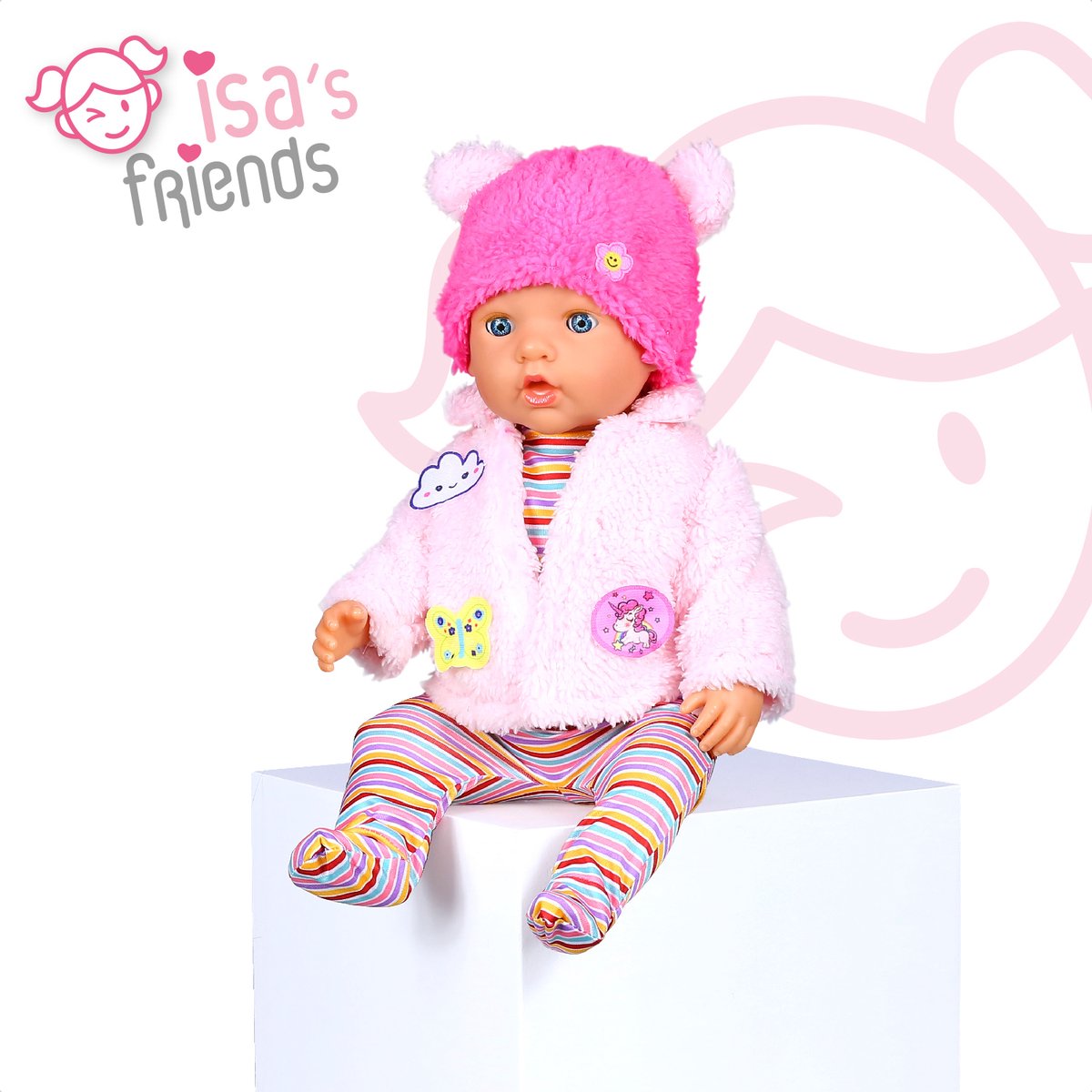 Isa's Friends® - Poppenkleding - Poppenkleertjes - 43 cm - Kleertjes voor Babypop — afbeelding 2