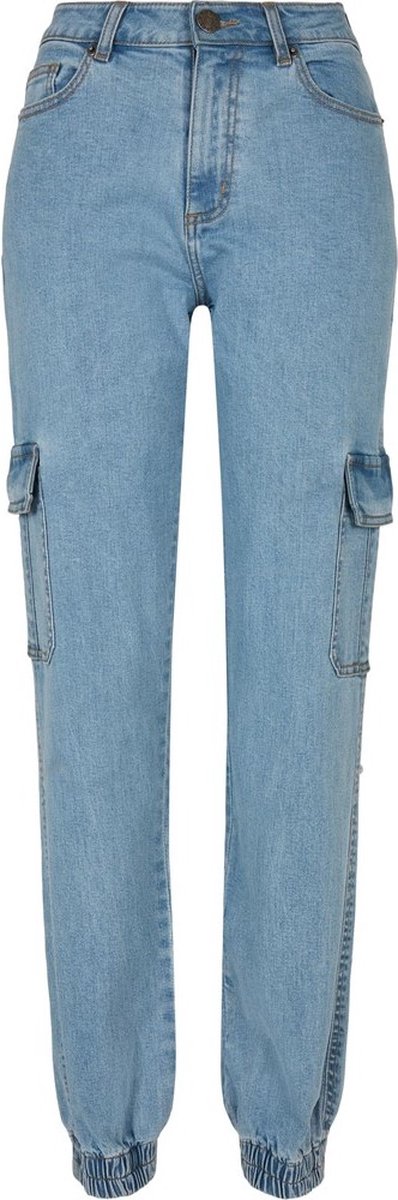 Urban Classics Organic Stretch Cargobroek Taille 26 inch Blauw