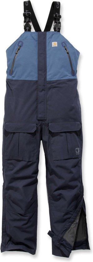 Carhartt Herren Latzhose / Overall Angler Bib Weathered Blue-L