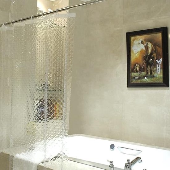 Douchegordijn 100 EVA Waterdicht Schimmelbestendig 120 x 180 cm