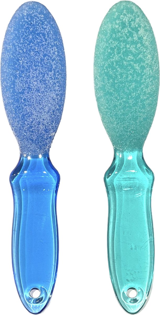 Goedkoopste Voetvijl - Eeltvijl - 2-Zijdig - Groen/Blauw - Set 2 Stuks (533