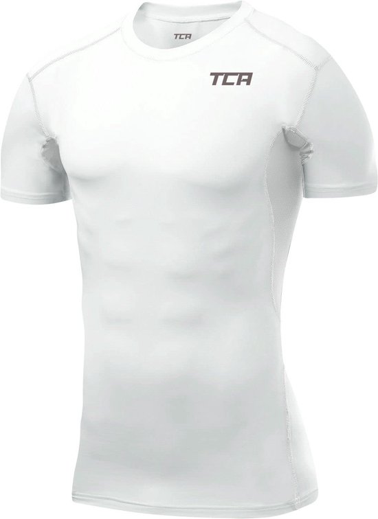 TCA Mannen HyperFusion Compressie Basislaag Top Korte Mouw Ondershirt