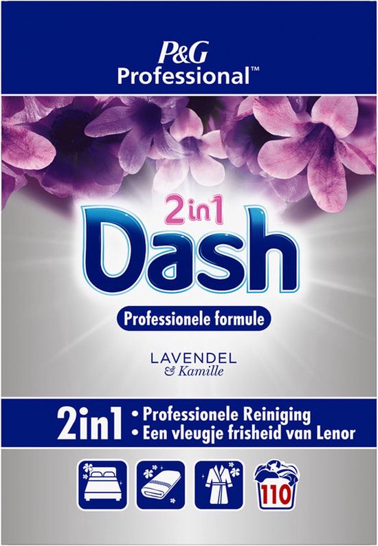 Dash Professional - 2en1 Liquide Fleurs De Lotus Et Lys d'eau 110 Lavages