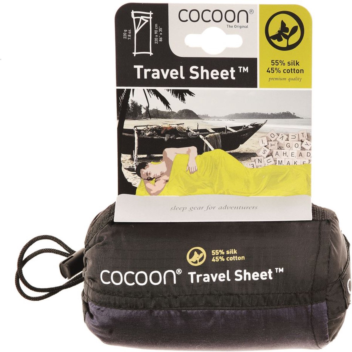 Cocoon Travel Sheet zijde-katoen