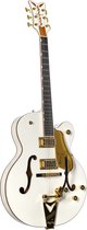 Gretsch G6136TG Players Edition Falcon Hollow Body Bigsby White - Semi-akoestische Custom gitaar