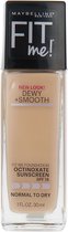 Maybelline Fit Me Dewy + Smooth Foundation - 118 Light Beige