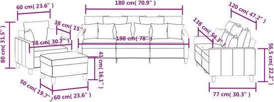 vidaXL Ensemble de salon 4 pièces avec coussins - Gris foncé - Mobilier de jardin - Chaises - Meubles d'extérieur - Canapé de salon