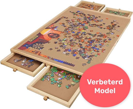 Puzzle - Puzzle Board - 4 Tiroirs - Pour 1000 pièces - Bois - Table -  Etagère 