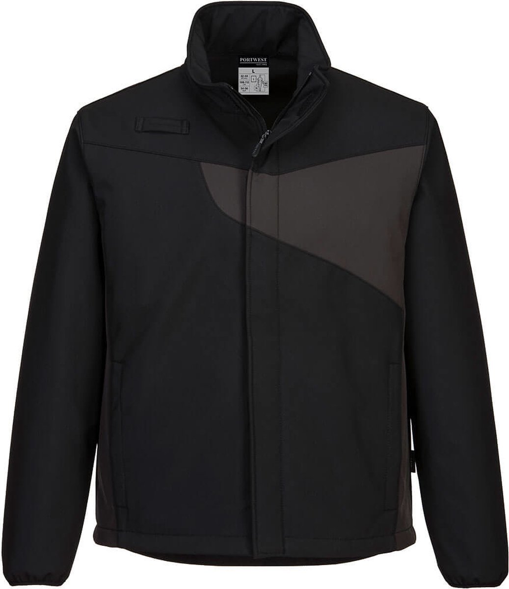 Portwest PW2 Softshell (2L) PW271 - Zwart/Rood - L