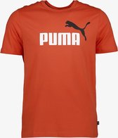 Puma Essentials Big Logo heren sport T-shirt - Oranje - Maat M