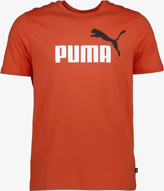 Puma Essentials Big Logo heren sport T-shirt - Oranje