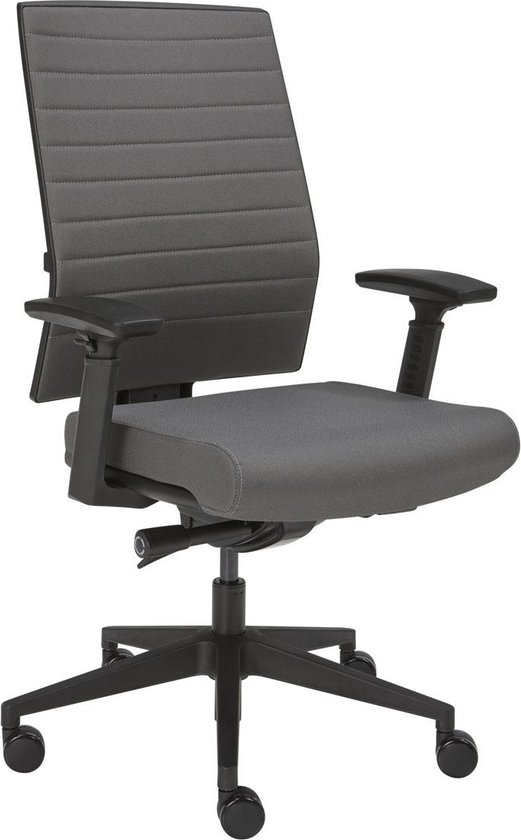 ABC Kantoormeubelen ergonomische bureaustoel 1332 in stof middel grijs