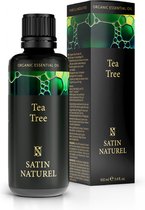 Satin Naturel Tea Tree olie - Skincare en essentiele olie, Haar en Huidverzorging voor vrouwen en mannen, Koudgeperste Aroma Olie met antioxidanten en antimicrobiële eigenschappen, voor aromatherapie en lichaamsverzorging, 100 ml