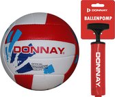 Donnay Beach volleybal - White/Red (1384) - One size - Gratis pomp