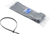 UV Kabelbinders Zwart 4.8 x 300 mm - Tiewraps - Tieraps - 100 delig - GEKO