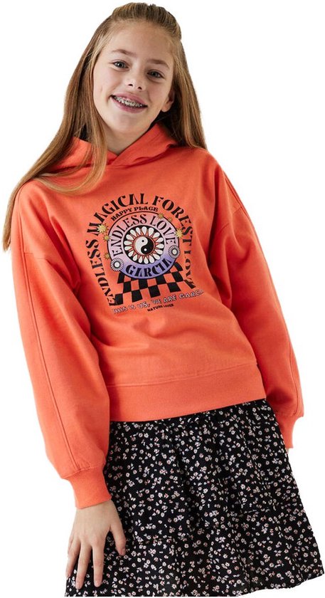 GARCIA Meisjes Sweater Oranje - Maat 164/170