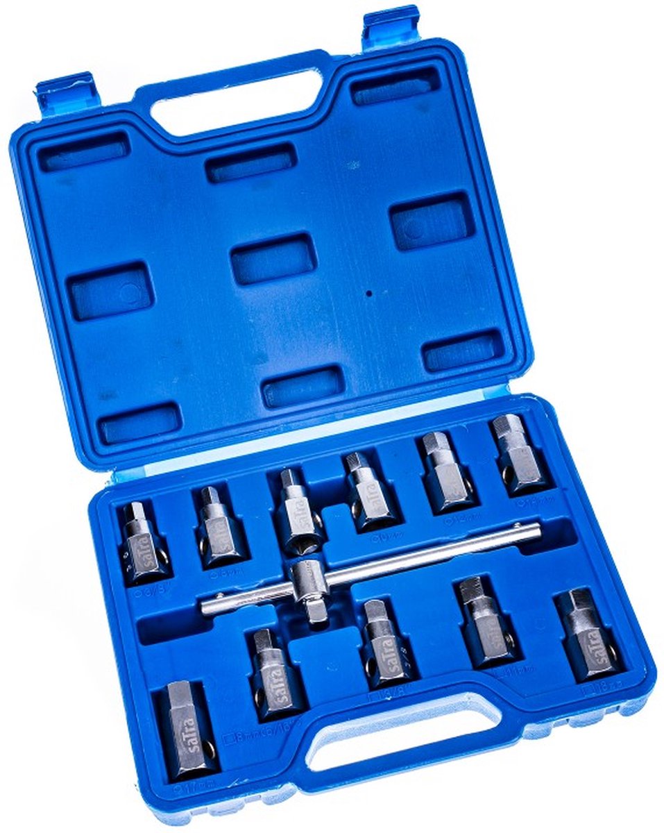 Satra S-12ODP - Olieplug Moersleutelset - 3/8" Drive - 12 Stuks