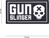 101 Inc Embleem 3D Pvc Gun Slinger Skull Zwart 19021