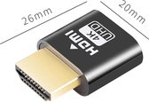 HDMI Display port - Dummy Plug - 4K Display Emulator - Zwart