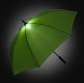 Fare Skylight 7749 windproof middelgrote paraplu met ledlamp limegroen windbestendig windvast stormparaplu stormbestendig stormvast extra sterk met licht flexibel frame