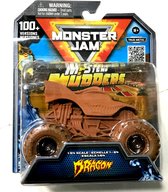 Hot Wheels Monster Jam truck Dragon Mystery Mudders - monstertruck 9 cm schaal 1:64