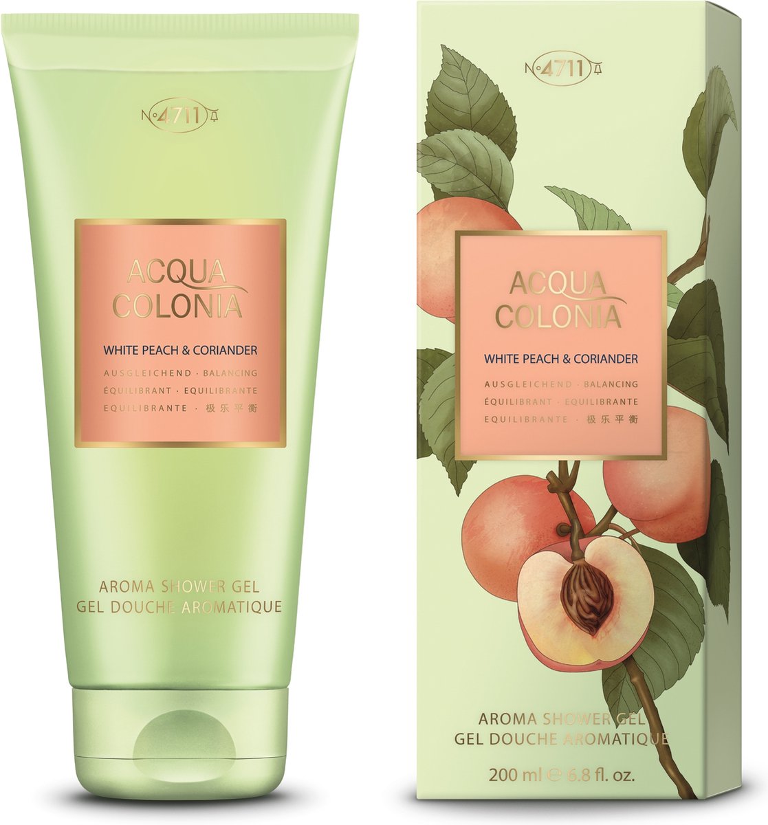 4711 - Acqua Colonia White Peach en Coriander SHOWER GEL - 200ML