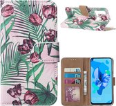 Hoesje voor Huawei P20 Lite 2019 - Book Case - Tulpen