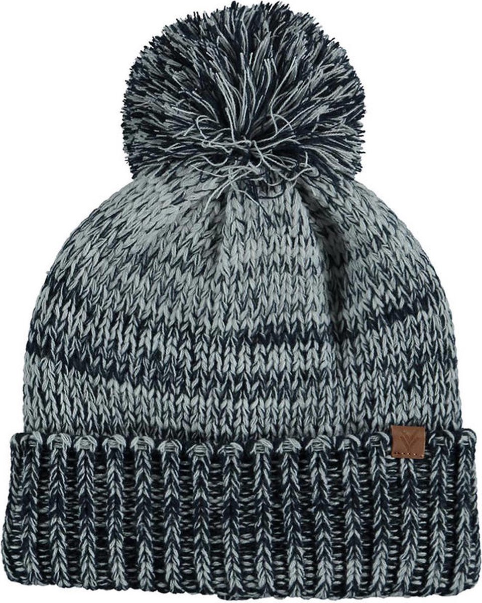 Sarlini gemeleerde muts + sjaal blauw multi