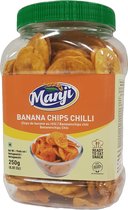Manji - Bananen Chips Chili - 3x 250 g