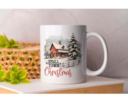 Mok Small Twon Christmas - Gift - Cadeau - HolidaySeason - MerryChristmas - WinterWonderland - FarmLife - Farmers - Boerenleven - Boerenbedrijf