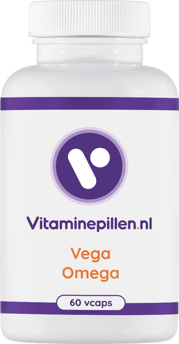 Goedkoopste Vitaminepillen.nl | Vegan Omega 3 - Vcaps - 60 stuks - Met een hoog DHA en EPA gehalte. Reguleert het cholesterol - en bloeddrukgehalte. Ondersteunt hart en bloedvaten.
