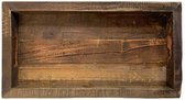 Dienblad - houten dieblad - robuust oud hout - by Mooss - 40 x 30 cm
