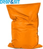 Drop & sit zitzak - Oranje - 100 x 150 cm - binnen en buiten