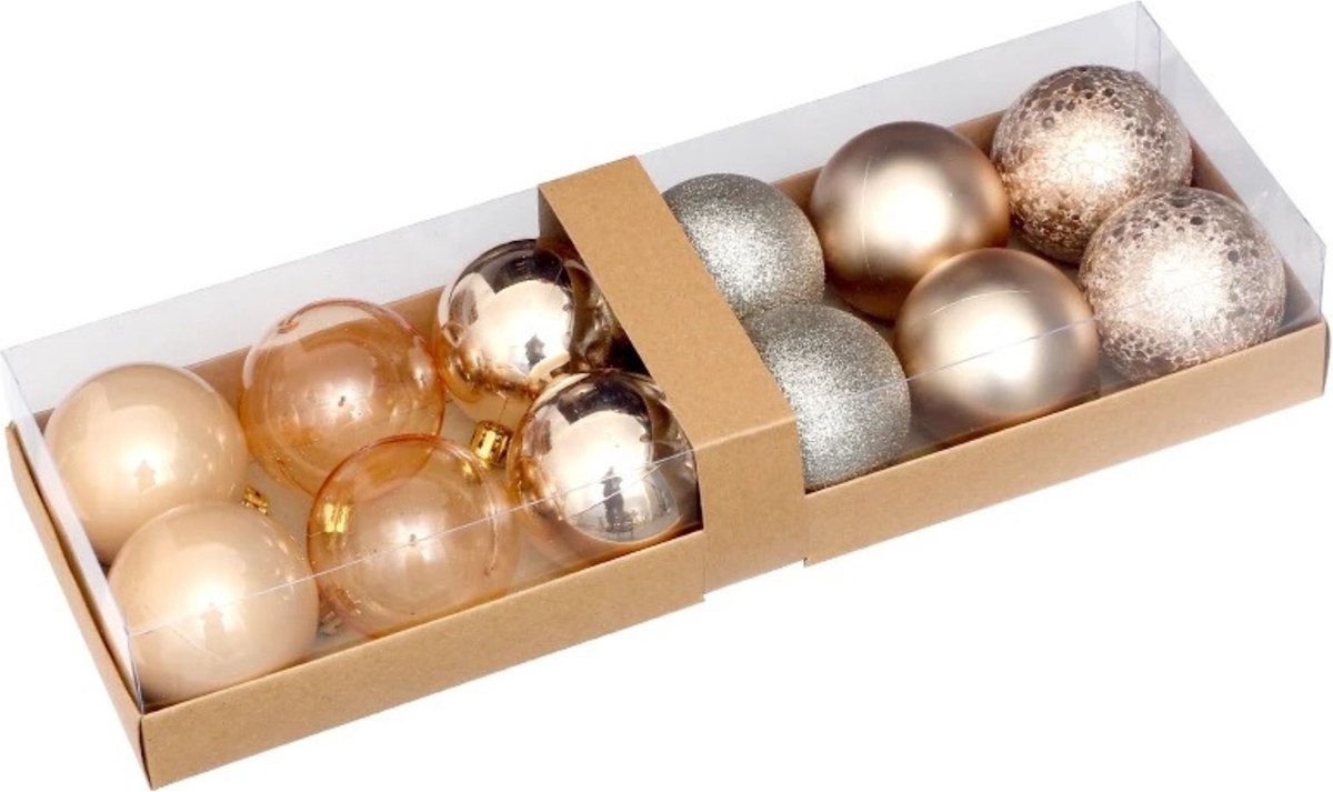 MaxSupplies® | Decoratie | Kerstballen | 12 stuks | Kunststof | Zilver