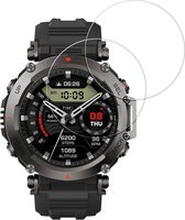 kwmobile 2x smartwatch screenprotectors geschikt voor Garmin T-Rex Ultra - Gehard glas - Horloge glas bescherming - Smartwatch bescherming