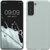 kwmobile telefoonhoesje geschikt voor Samsung Galaxy S21 - Hoesje voor smartphone - Back cover in cool mint
