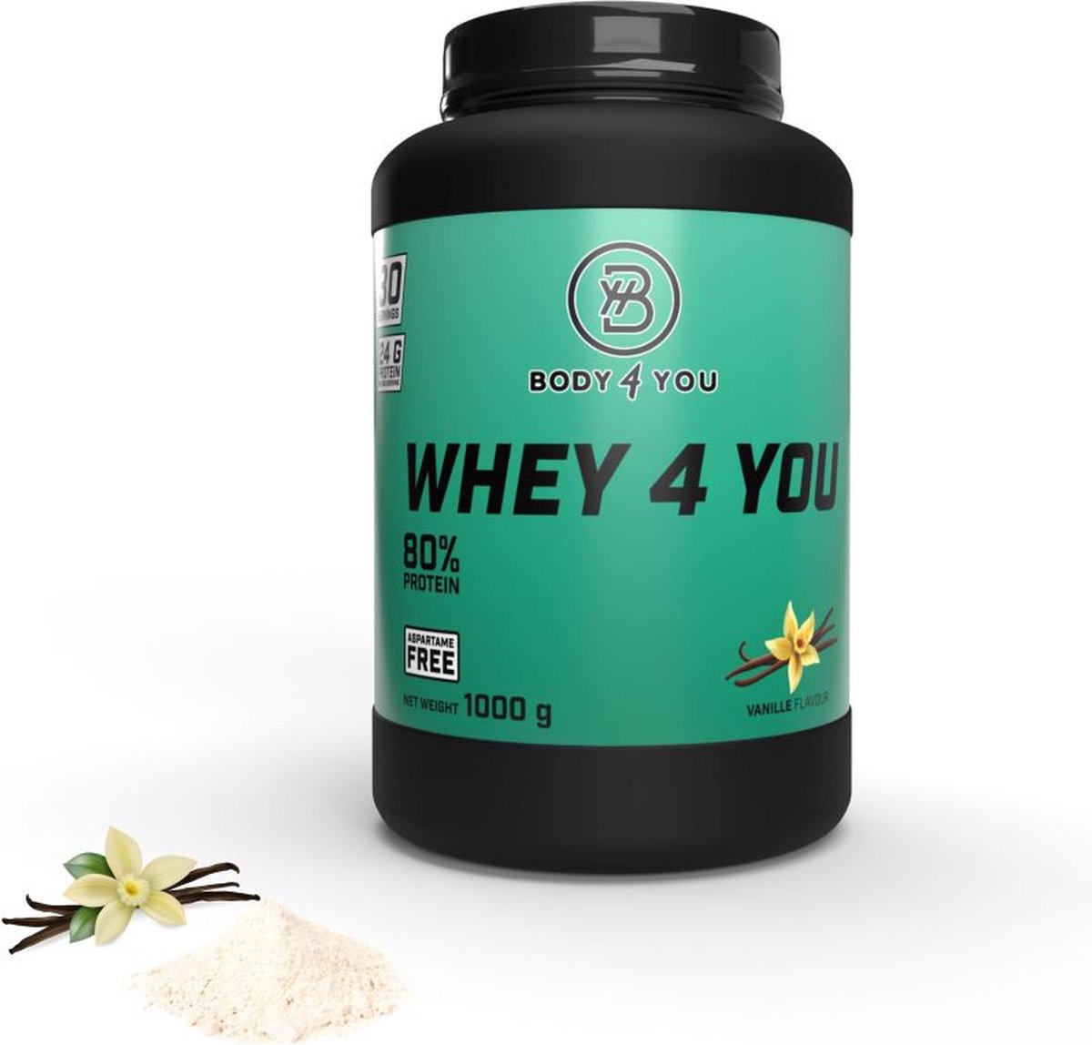 Body4You | Whey Protein | 1000 gram – 33 servings – Vanille
