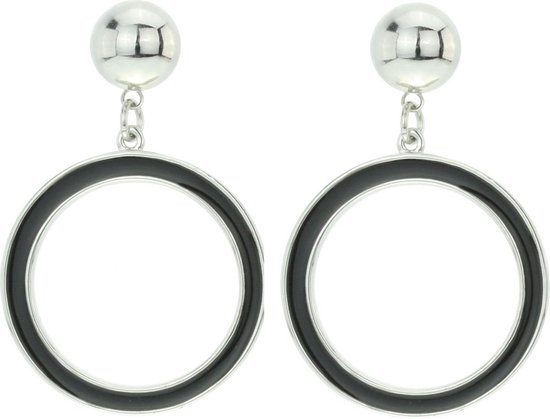 Behave Colored circle earrings