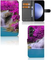 Wallet Bookcase Geschikt voor Samsung Galaxy S23 FE Telefoonhoesje Waterval